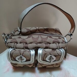 Coach Signature 65th Anniversary Y2K Dual Front Pocket Mini Bag